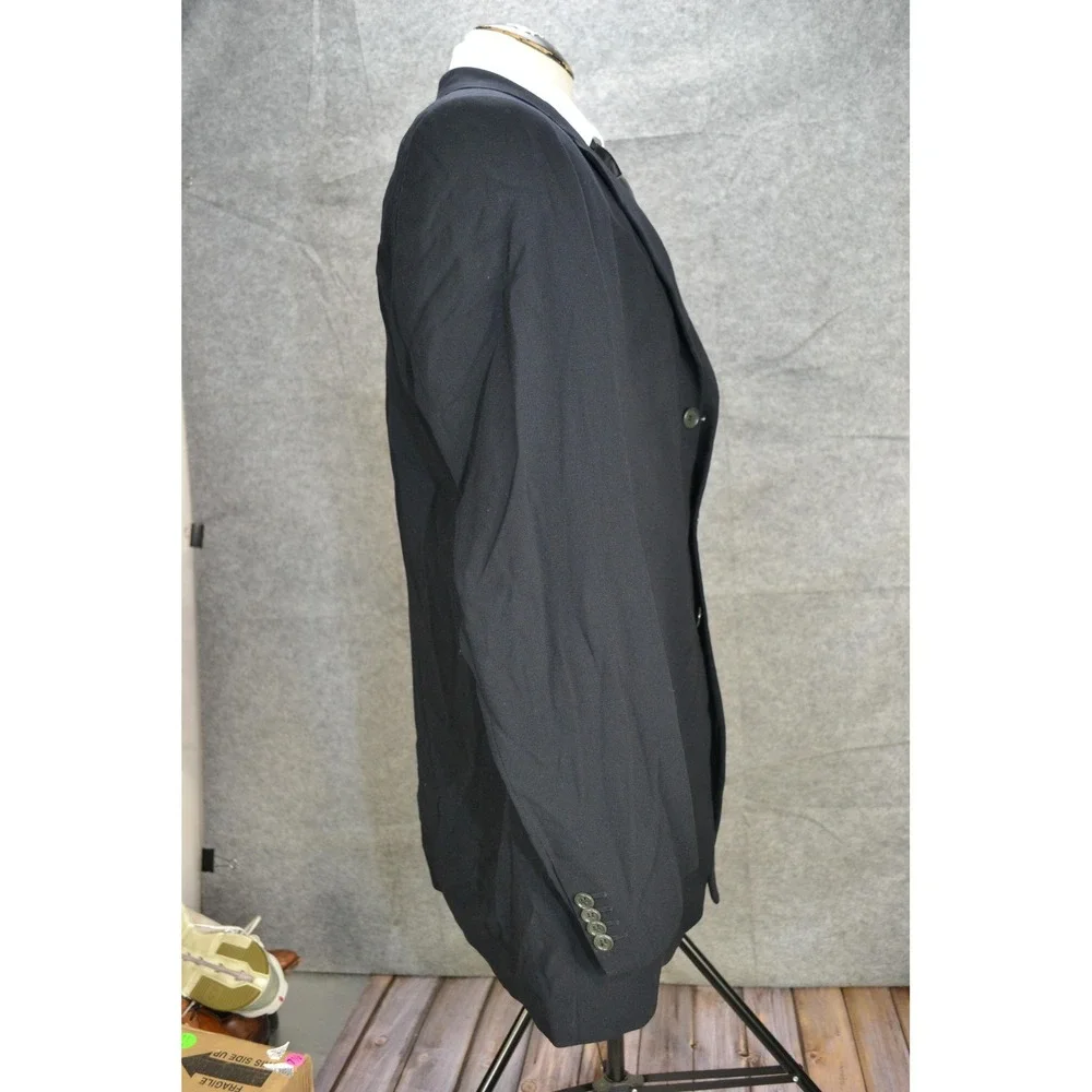 Giorgio Armani Blazer Mens Size 50 Black Wool Luxury borgo‎ 21 Sport Coat Italy